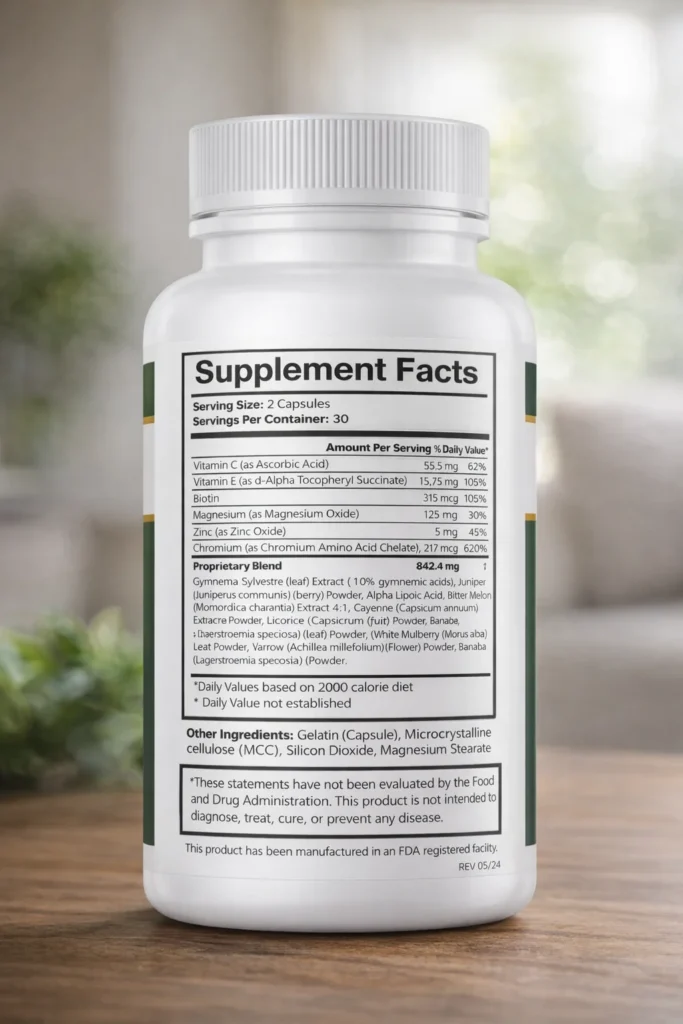 InsuLeaf-ingredients